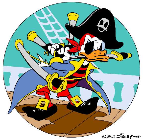 Donald Duck as a Corsair